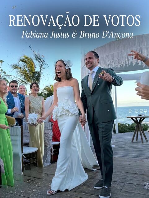 Cobertura da renovação de votos de Fabiana Justus e Bruno D’Ancona.